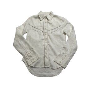 DL1961 Lisette Linen Shirt in White